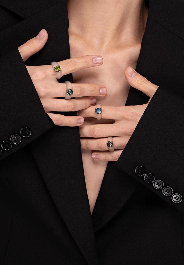 Shallows Кольцо - 3D RING CLEAR GREIGE - фото 2