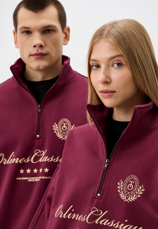 The Orlines Свитшот - Classique burgundy - фото 4