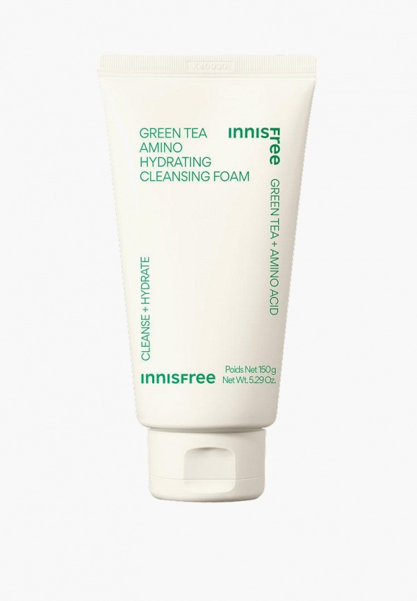 Innisfree Пенка для умывания - увлажняющая зелёный чай и аминокислоты, 150г - фото 1