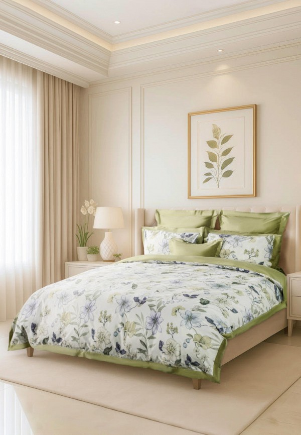 Bellehome Постельное белье Евро - Элисса, сатин-премиум 200 ТС - фото 5