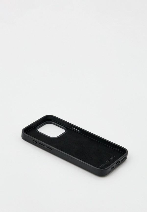 Karl Lagerfeld Чехол для iPhone - 15 Pro Max, с картхолдером для двух карт, из экокожи PU Leather - фото 2