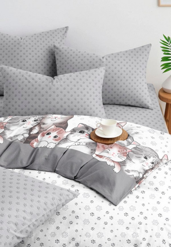 Ночь нежна Постельное белье Евро - Котейки - фото 2