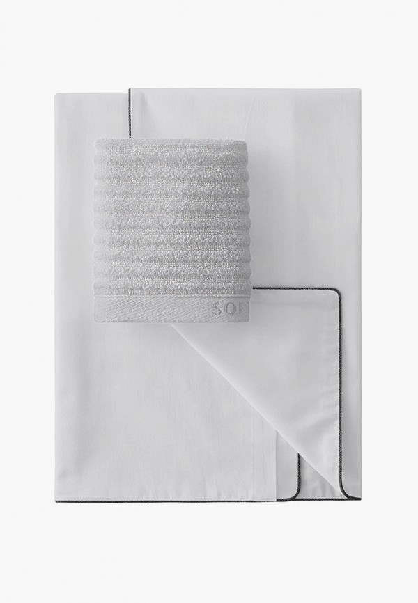 Soft Silver Полотенце и наволочка - Набор-знакомство Beauty Set (наволочка 50х70 и салфетка для лица 30х30) - фото 1