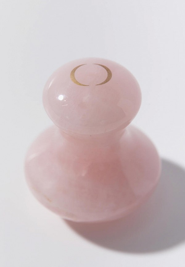 Quarz Скребок гуаша - двойной, для точечного массажа лица, из розового кварца - фото 4