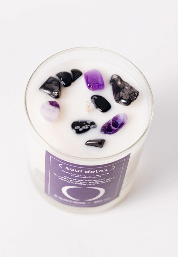Quarz Свеча ароматическая - SOUL DETOX / ДЕТОКС ДЛЯ ДУШИ с кристаллами, 300 мл - фото 2