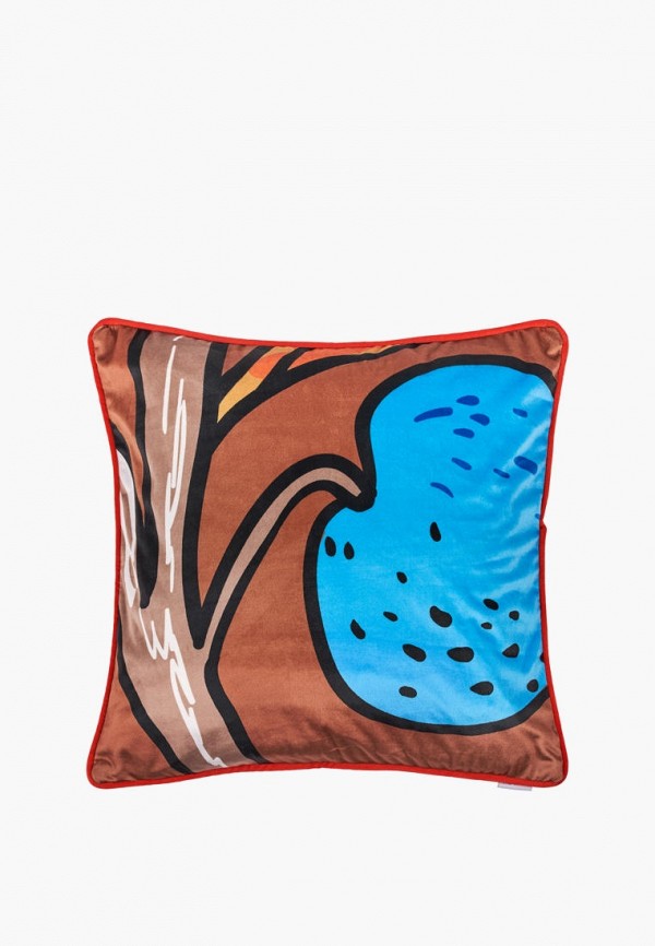 Moroshka Подушка декоративная - бархатная двусторонняя с принтом Iris, 50х50 см - фото 1