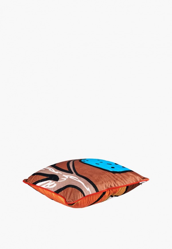 Moroshka Подушка декоративная - бархатная двусторонняя с принтом Iris, 50х50 см - фото 6