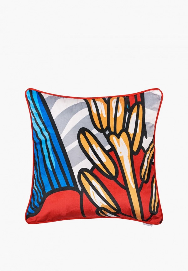 Moroshka Подушка декоративная - бархатная двусторонняя с принтом Iris, 50х50 см - фото 1