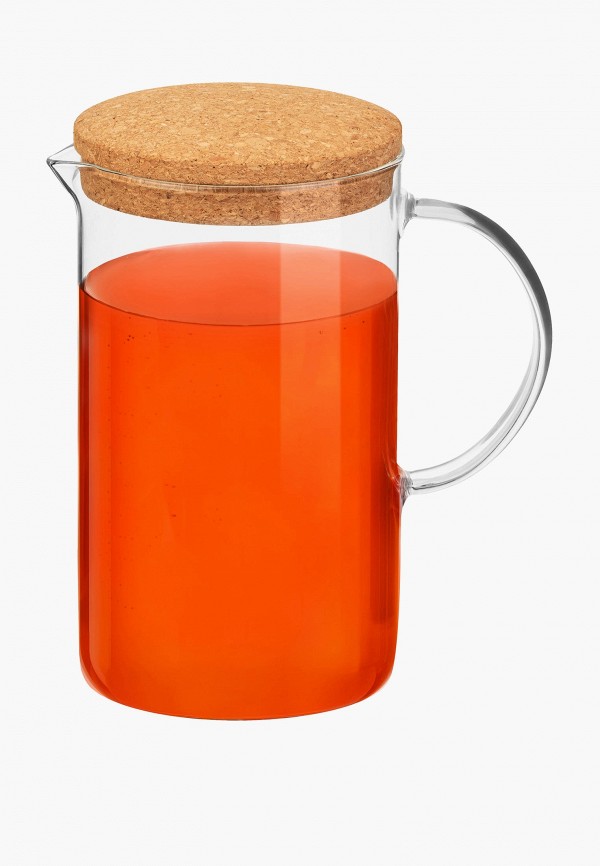 Elan Gallery Кувшин - 1,6 л 17,5х11,5х21 см Crystal glass с пробковой крышкой - фото 4