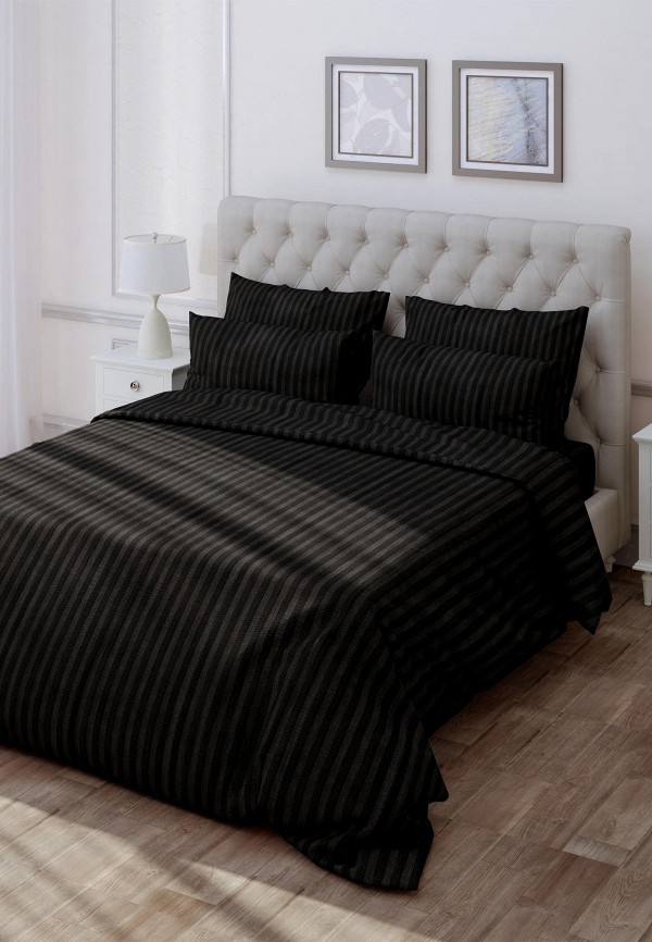 Пододеяльник 2-спальный Verossa Black, 180х215 см, цвет: черный ...