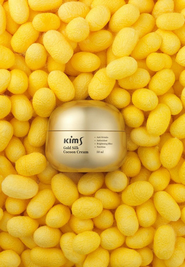 Крем для лица Kims Gold Silk Cocoon Cream, 50 мл, цвет: прозрачный ...