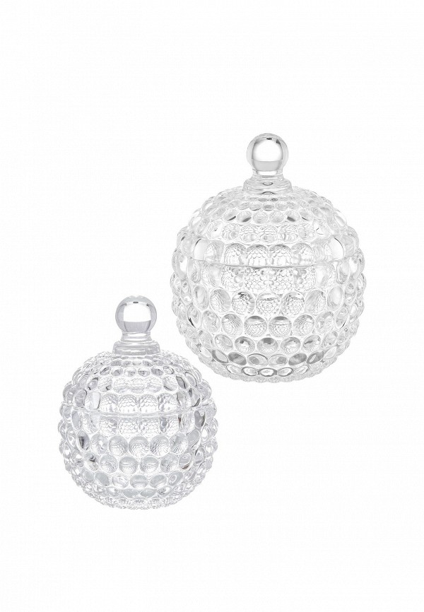 Elan Gallery Набор банок для хранения - 150 мл 8,5х8,5х11 см и 300 мл 11х11х13,5 см Пузырьки - фото 1