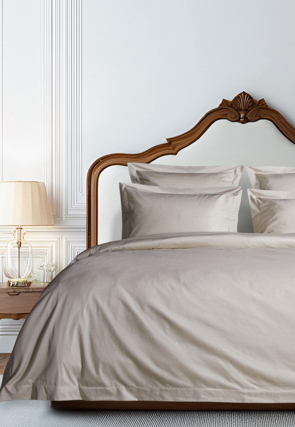 Bellehome Простыня Евро - на резинке Стефания Vanilla 200х200х30 сатин - фото 2