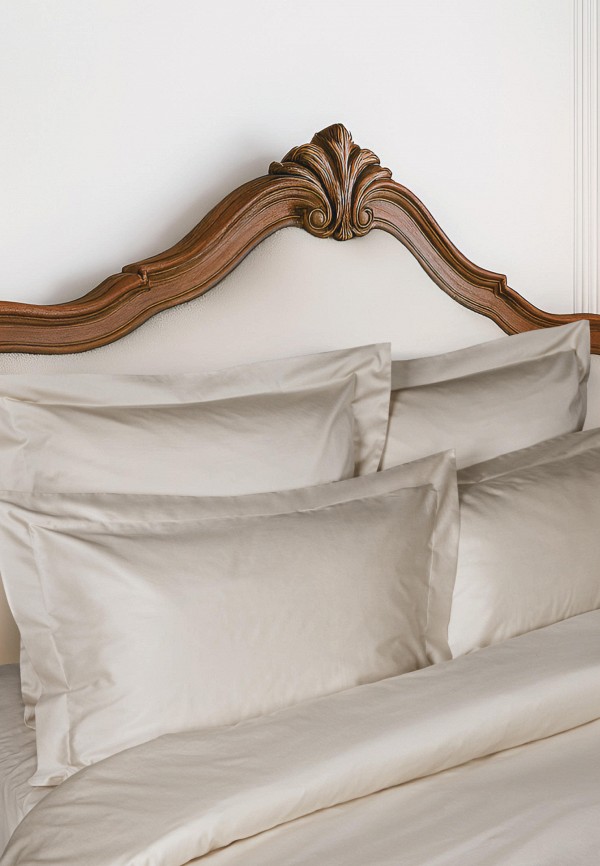 Bellehome Простыня Евро - на резинке Стефания Vanilla 200х200х30 сатин - фото 3