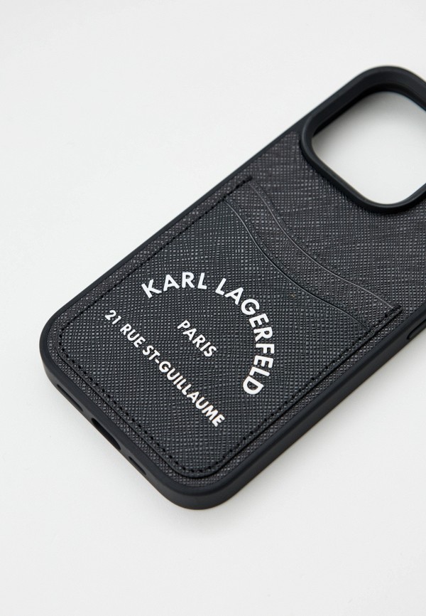 Karl Lagerfeld Чехол для iPhone - 15 Pro, с кардслотом - фото 2
