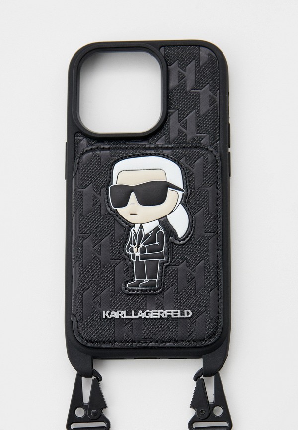 Karl Lagerfeld Чехол для iPhone - 14 Pro, кросс-боди с кардслотом - фото 1