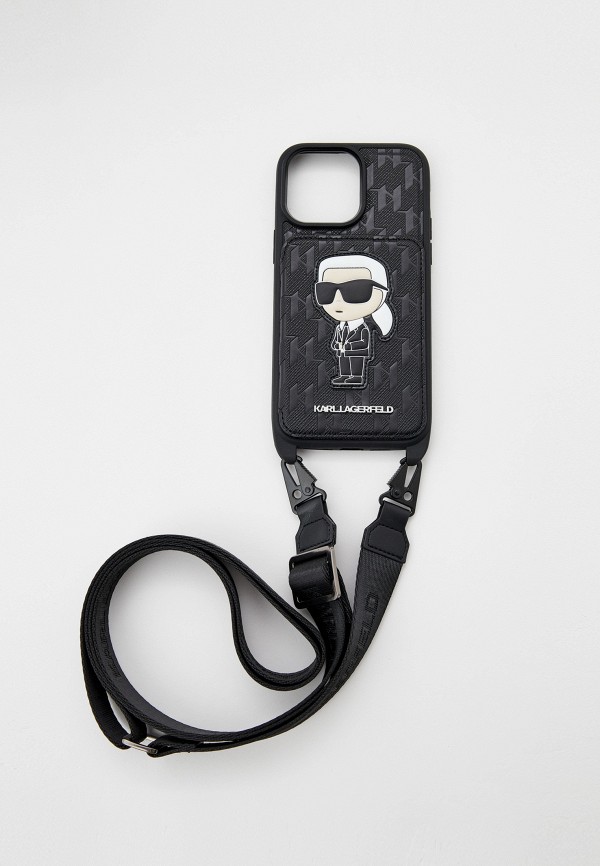 Чехол для iPhone Karl Lagerfeld 14 Pro Max, кросс-боди с кардслотом ...