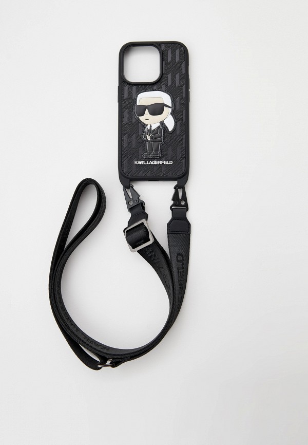 Karl Lagerfeld Чехол для iPhone и ремешок - 14 Pro, с ремешком кросс-боди - фото 2