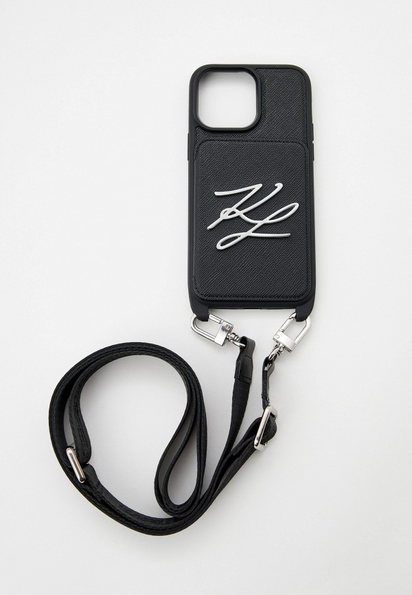Karl Lagerfeld Чехол для iPhone - 14 Pro Max, кросс-боди с кардслотом - фото 2