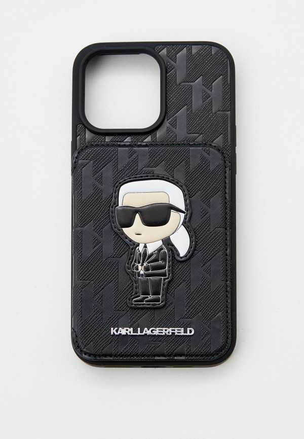 Karl Lagerfeld Чехол для iPhone - 15 Pro Max, с кардслотом-подставкой - фото 1