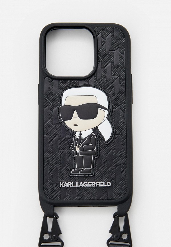 Karl Lagerfeld Чехол для iPhone - 15 Pro, с ремешком кросс-боди - фото 1