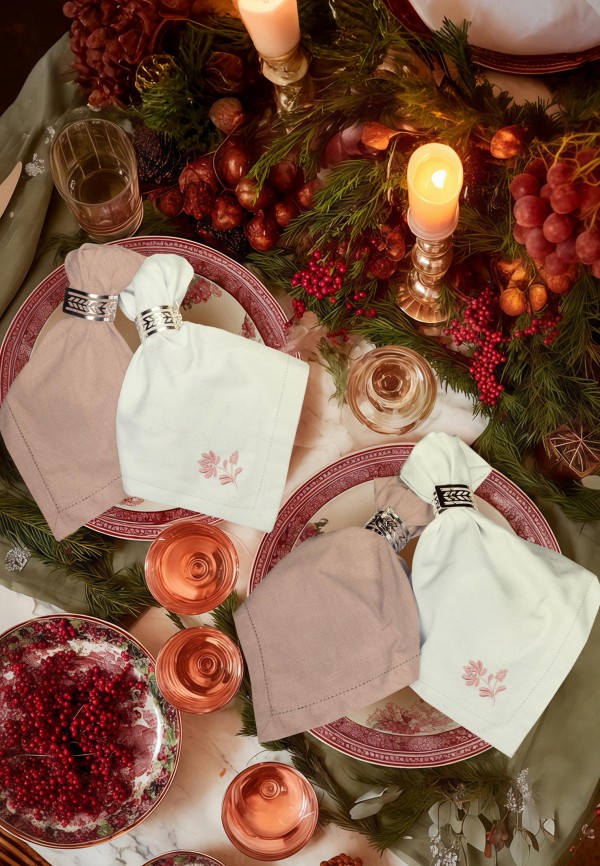 Bellehome Комплект салфеток сервировочных - Scandi birds, 4 шт. 45х45 см - фото 1