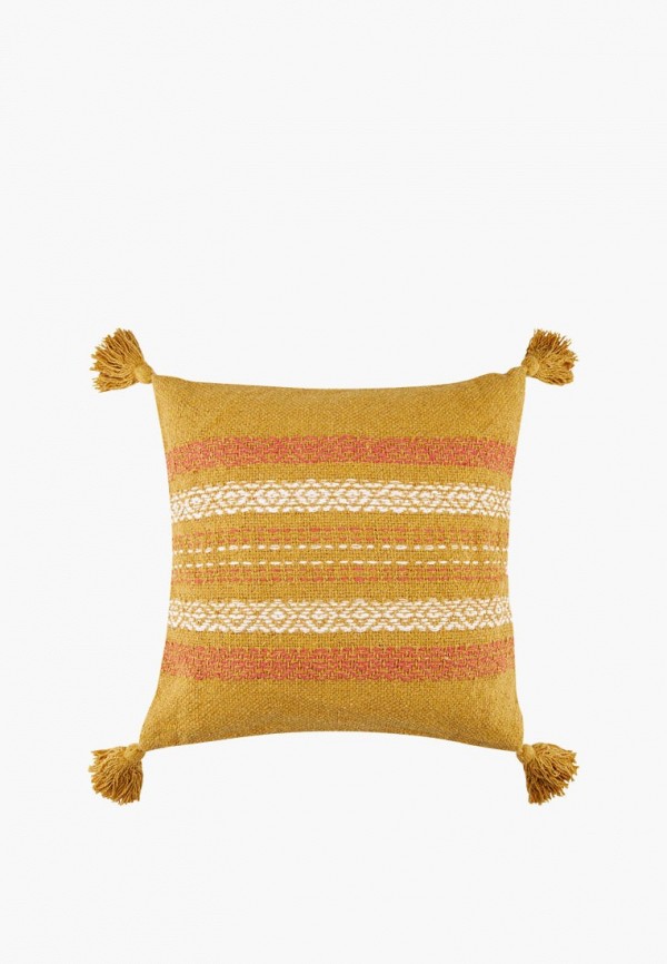 Moroshka Подушка декоративная - с плетением и кисточками Desert 40x40 см - фото 1