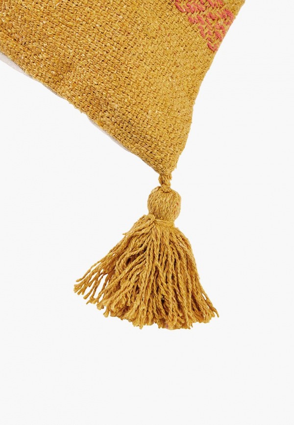 Moroshka Подушка декоративная - с плетением и кисточками Desert 40x40 см - фото 4