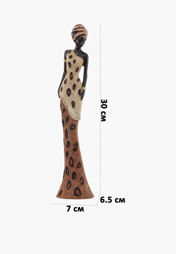 Elan Gallery Фигурка декоративная - 7х6,5х30 см Африканская девушка - фото 2