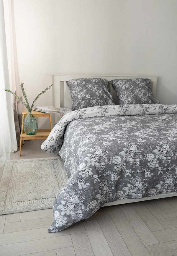 DeNastia Постельное белье 1,5-спальное - жатый эко-хлопок, бязь - фото 1