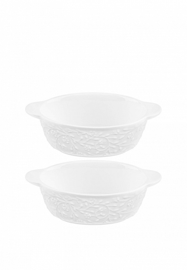 Elan Gallery Набор форм для запекания - 2х250 мл 16х10х8 см Веточки-цветочки, с крышками - фото 4