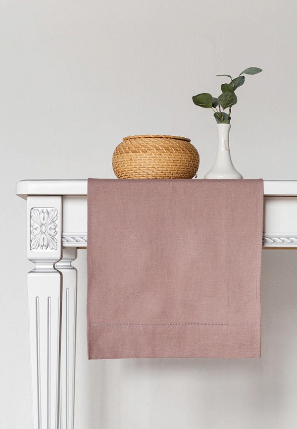 Bellehome Скатерть-дорожка - лен хлопок однотонная 40х160 - фото 1