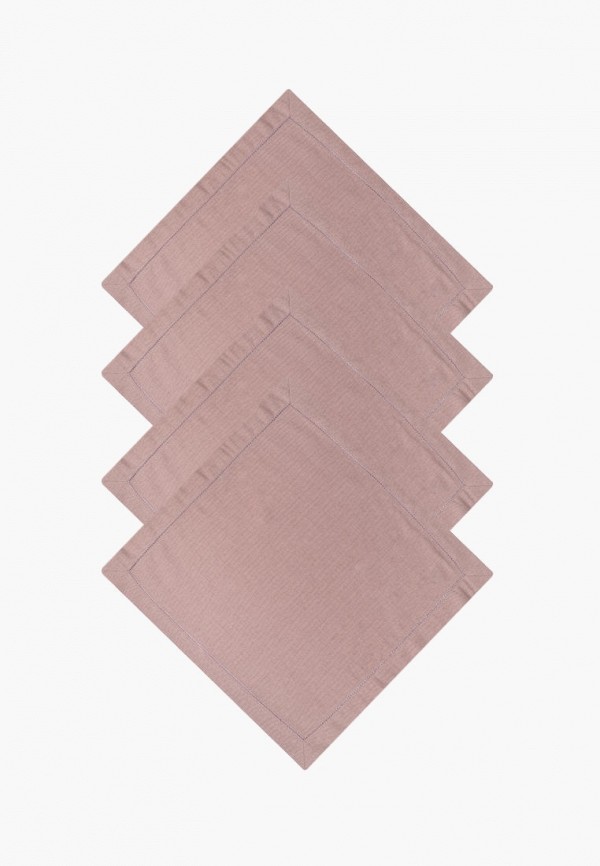 Bellehome Комплект салфеток сервировочных - Orchid smoke однотонные 4 шт. хлопок/лен - фото 1