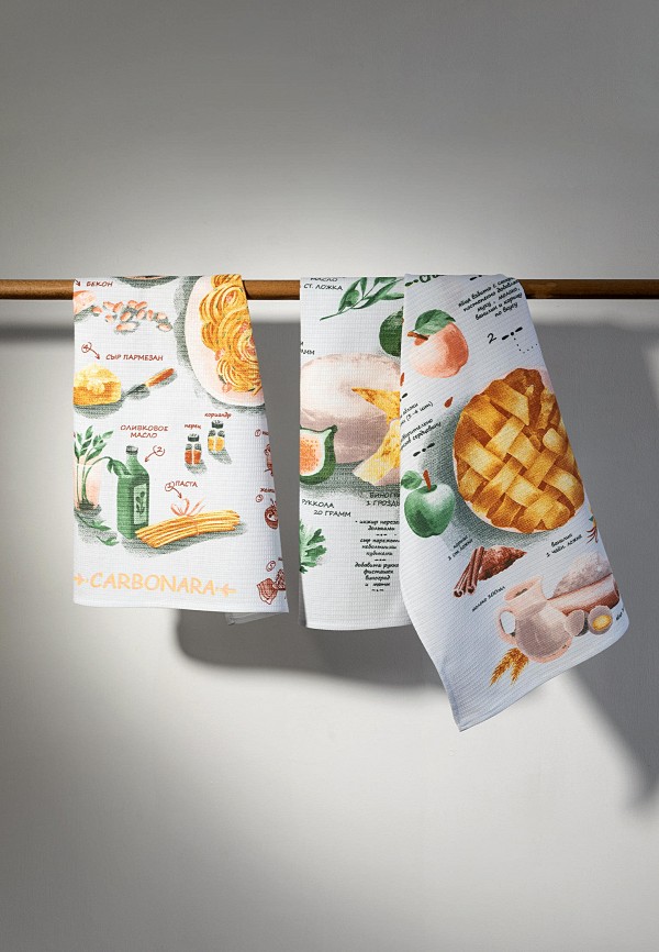 Унисон Комплект кухонных полотенец - 3 шт 45х60, Рецепты - фото 2