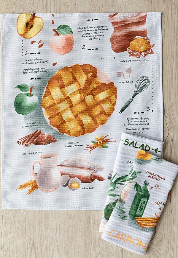 Унисон Комплект кухонных полотенец - 3 шт 45х60, Рецепты - фото 6