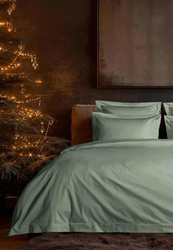 Bellehome Постельное белье Семейное - Стефания Olive, сатин-премиум  300 ТС - фото 1