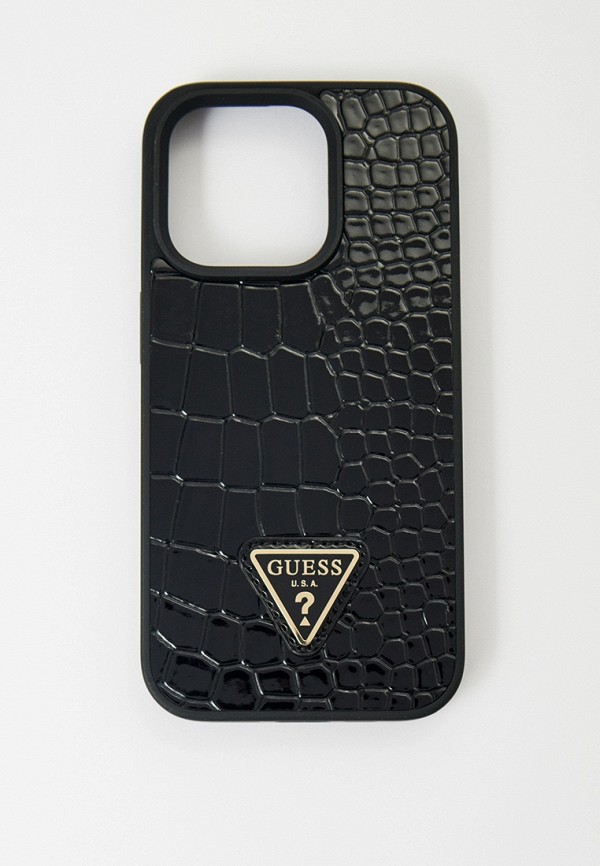 Guess Чехол для iPhone - 15 Pro, из экокожи Croco Design - фото 1