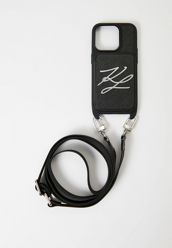 Karl Lagerfeld Чехол для iPhone - 15 Pro, кросс-боди с кардслотом - фото 2