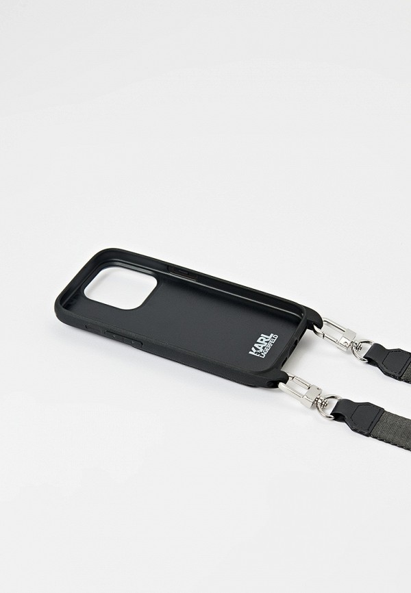 Karl Lagerfeld Чехол для iPhone - 15 Pro, кросс-боди с кардслотом - фото 3