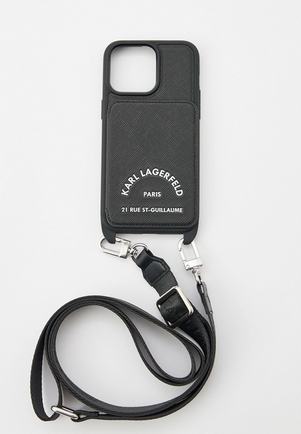 Karl Lagerfeld Чехол для iPhone - 15 Pro Max, кросс-боди с кардслотом - фото 2