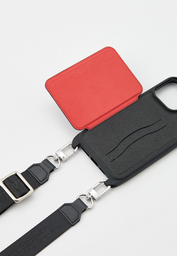 Karl Lagerfeld Чехол для iPhone - 15 Pro Max, кросс-боди с кардслотом - фото 3