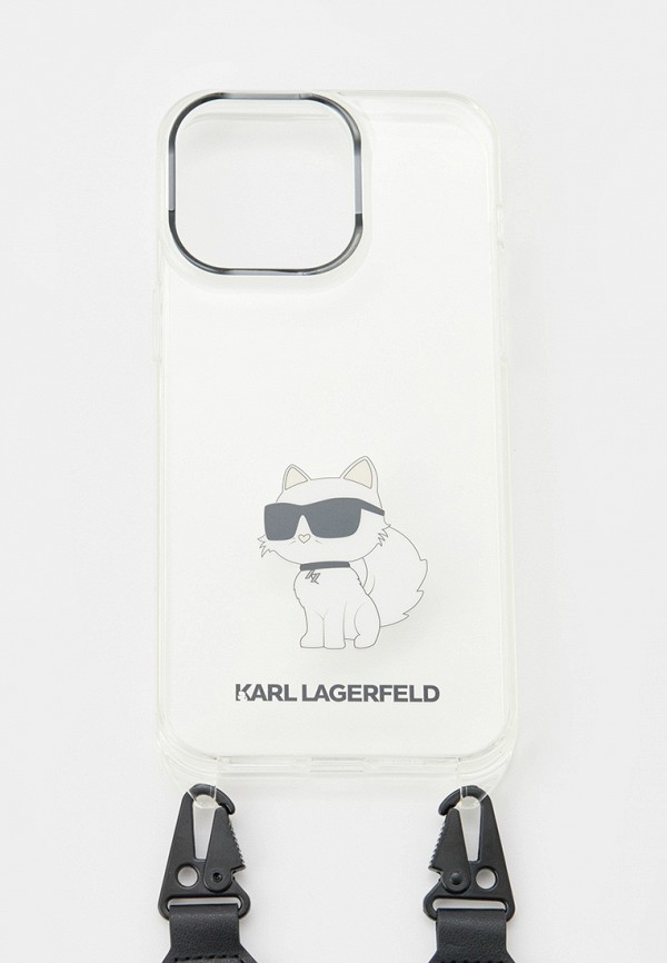 Karl Lagerfeld Чехол для iPhone - 15 Pro Max, с ремешком кросс-боди - фото 1