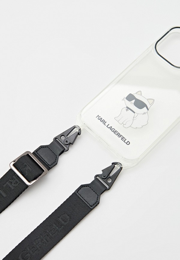 Karl Lagerfeld Чехол для iPhone - 15 Pro Max, с ремешком кросс-боди - фото 3