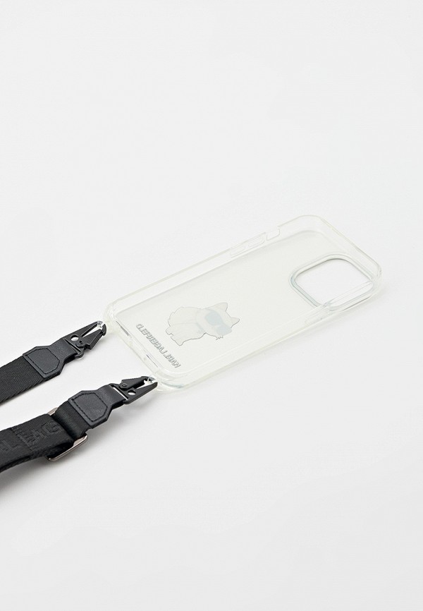 Karl Lagerfeld Чехол для iPhone - 15 Pro Max, с ремешком кросс-боди - фото 4