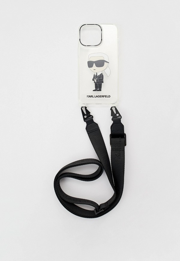 Karl Lagerfeld Чехол для iPhone - 15 Pro Max, с ремешком кросс-боди - фото 2
