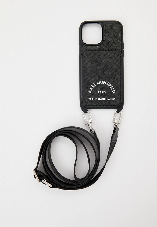 Karl Lagerfeld Чехол для iPhone - 13 Pro Max, кросс-боди с кардслотом - фото 2