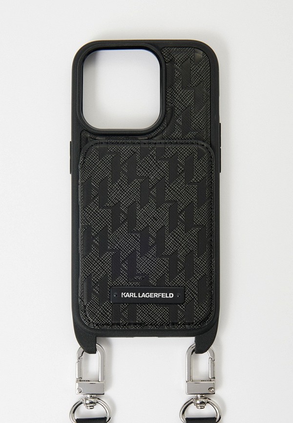 Karl Lagerfeld Чехол для iPhone - 15 Pro Max, кросс-боди с кардслотом - фото 1