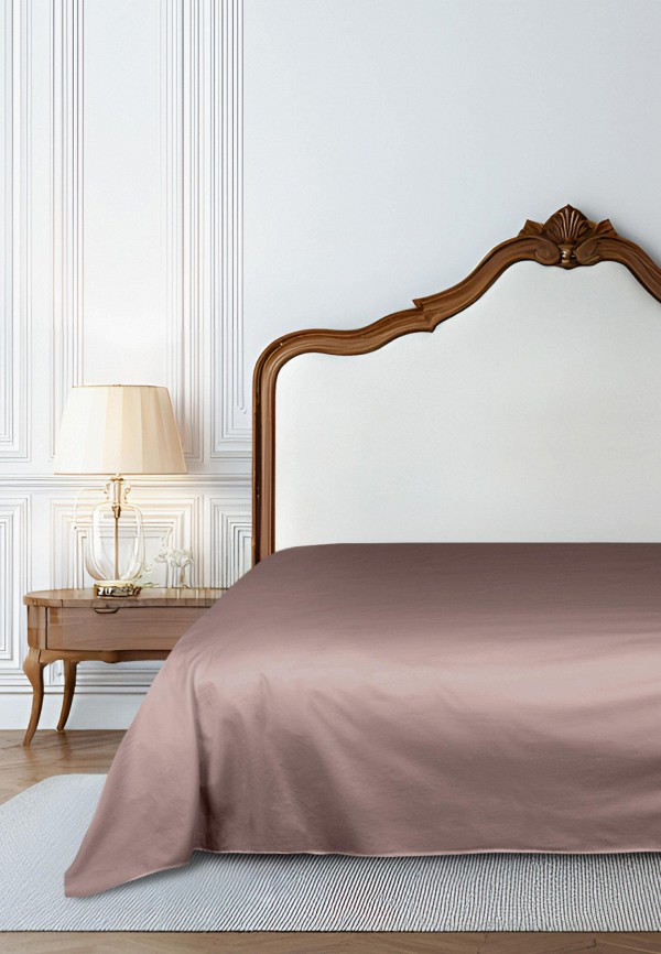 Bellehome Простыня 2-спальная - Стефания Mokko 200х220 сатин - фото 2