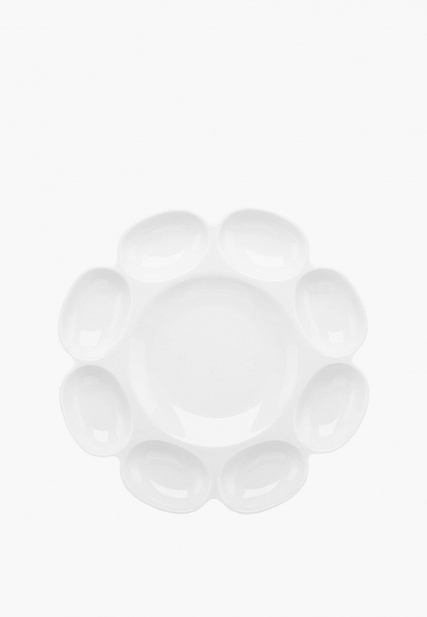 Elan Gallery Блюдо сервировочное - для яиц 23х23х1,5 см Айсберг, на бамбуковой подставке - фото 4