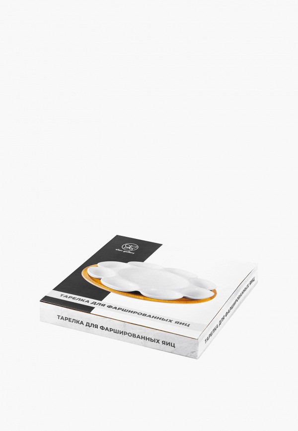 Elan Gallery Блюдо сервировочное - для яиц 23х23х1,5 см Айсберг, на бамбуковой подставке - фото 6